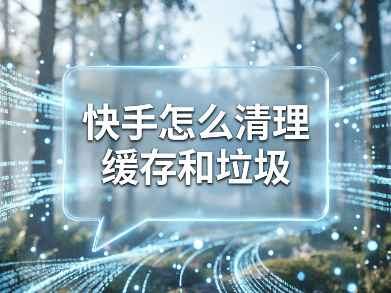 快手怎么清理缓存和垃圾（图文版）