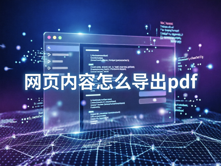 网页内容怎么导出pdf（图文详细版）